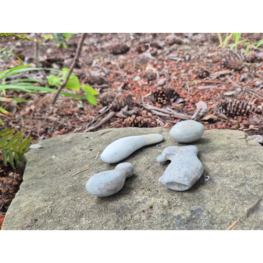 Fox Island WA Natural Fairy Goddess Stones | Set of 4 Wave‑Crafted PNW Talismans - Picture 9 of 14